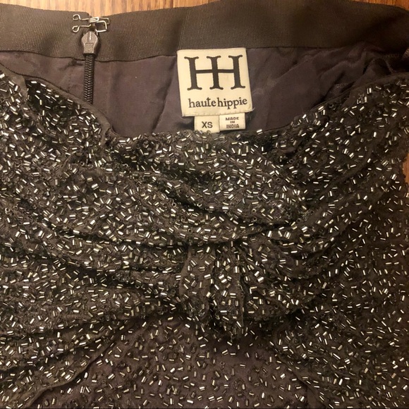 Haute Hippie silk sequin crop top - Picture 3 of 6